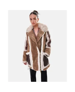 Hot Cuplé Abrigo Deluxe Felpa Marron