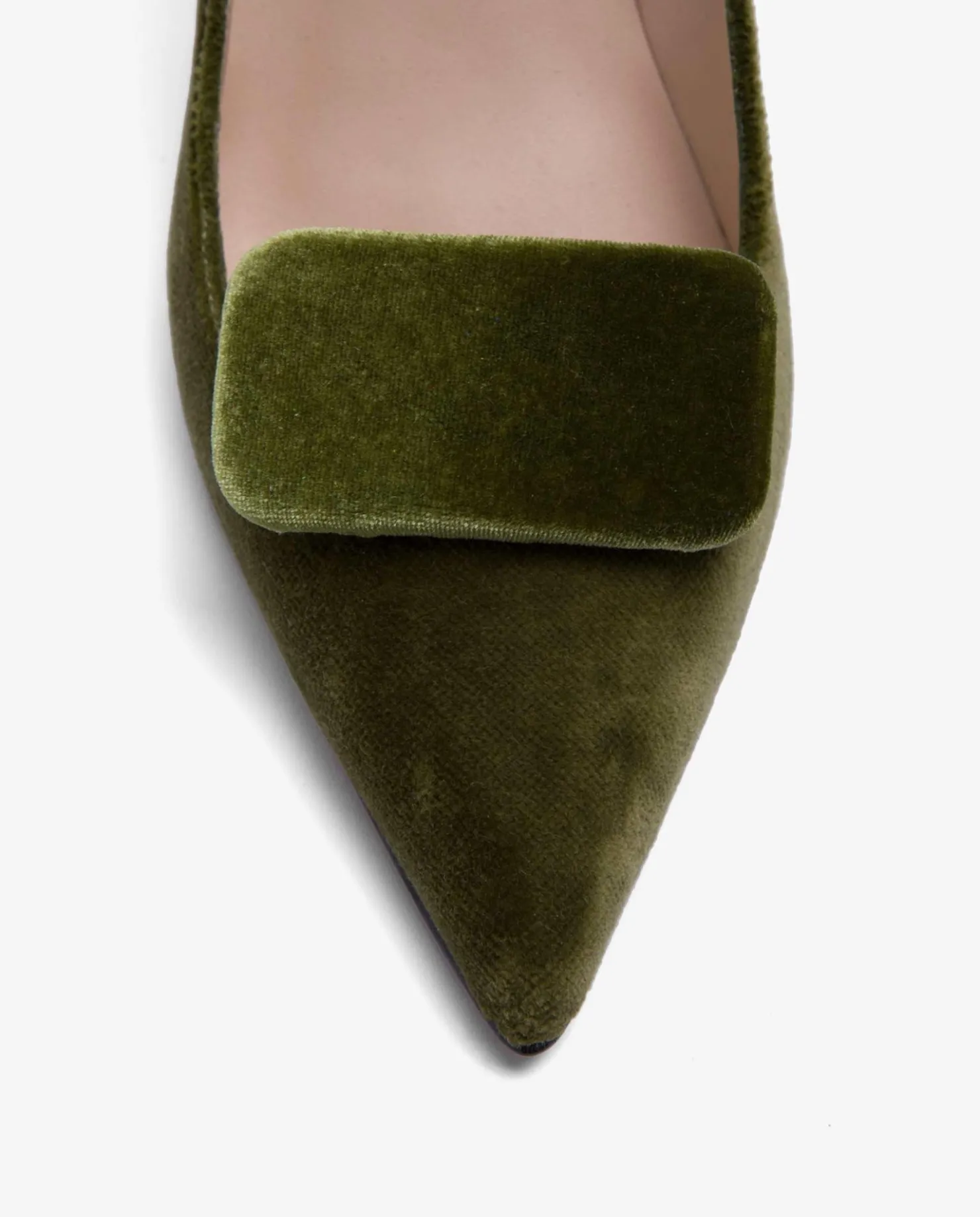 Hot Cuplé Adorno Para Zapato Terciopelo Verde