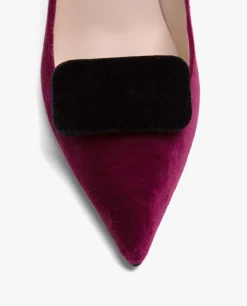 Discount Cuplé Adorno Para Zapato Terciopelo Negro