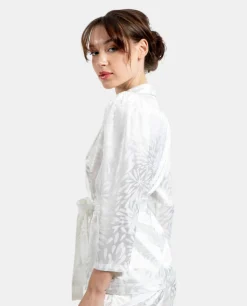 Outlet Cuplé Americana Cruzada Jacquard Blanco