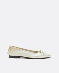 Clearance Cuplé Bailarina Punta Fina Napa Platino