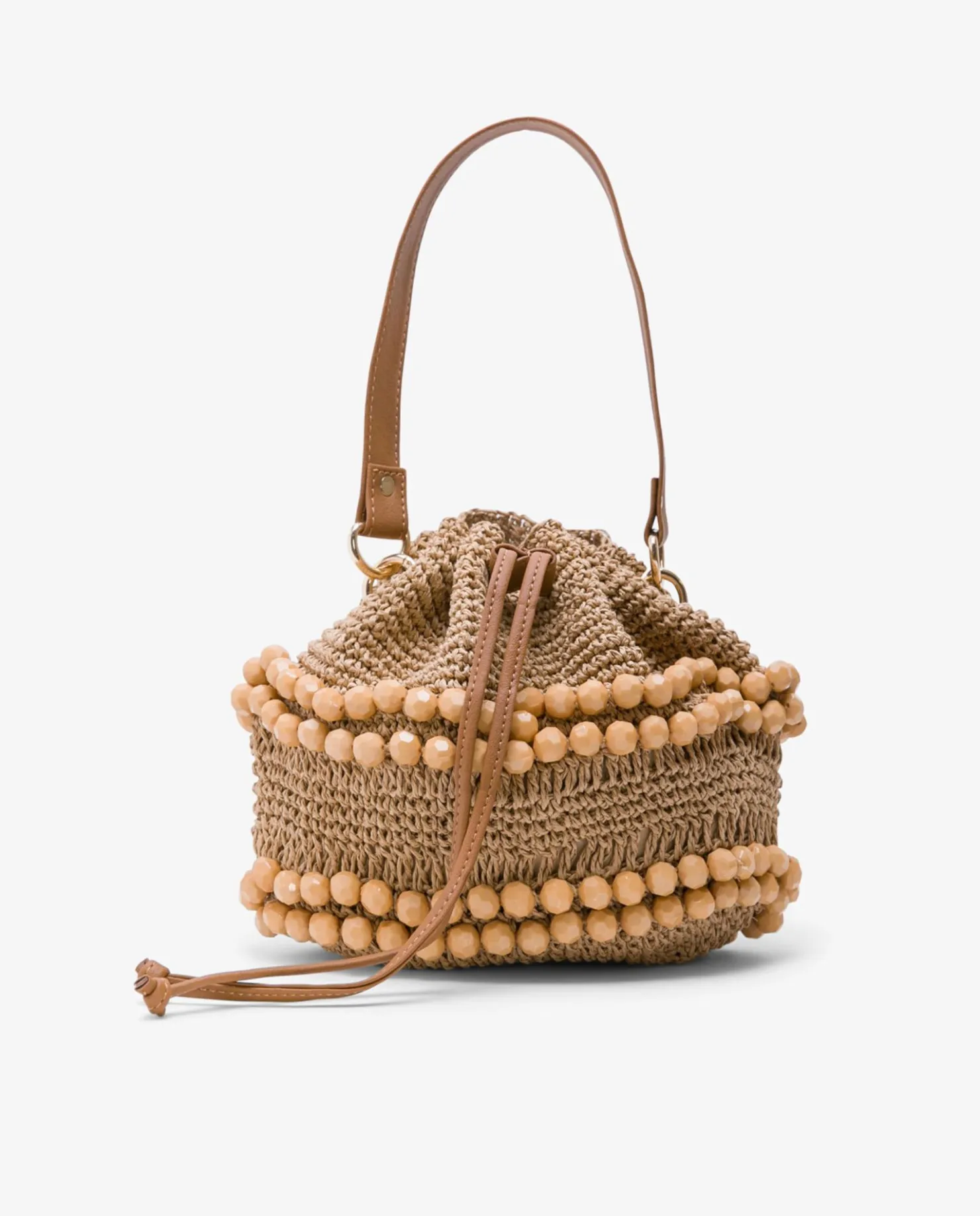 Sale Cuplé Bandolera Bolas Rafia Beig