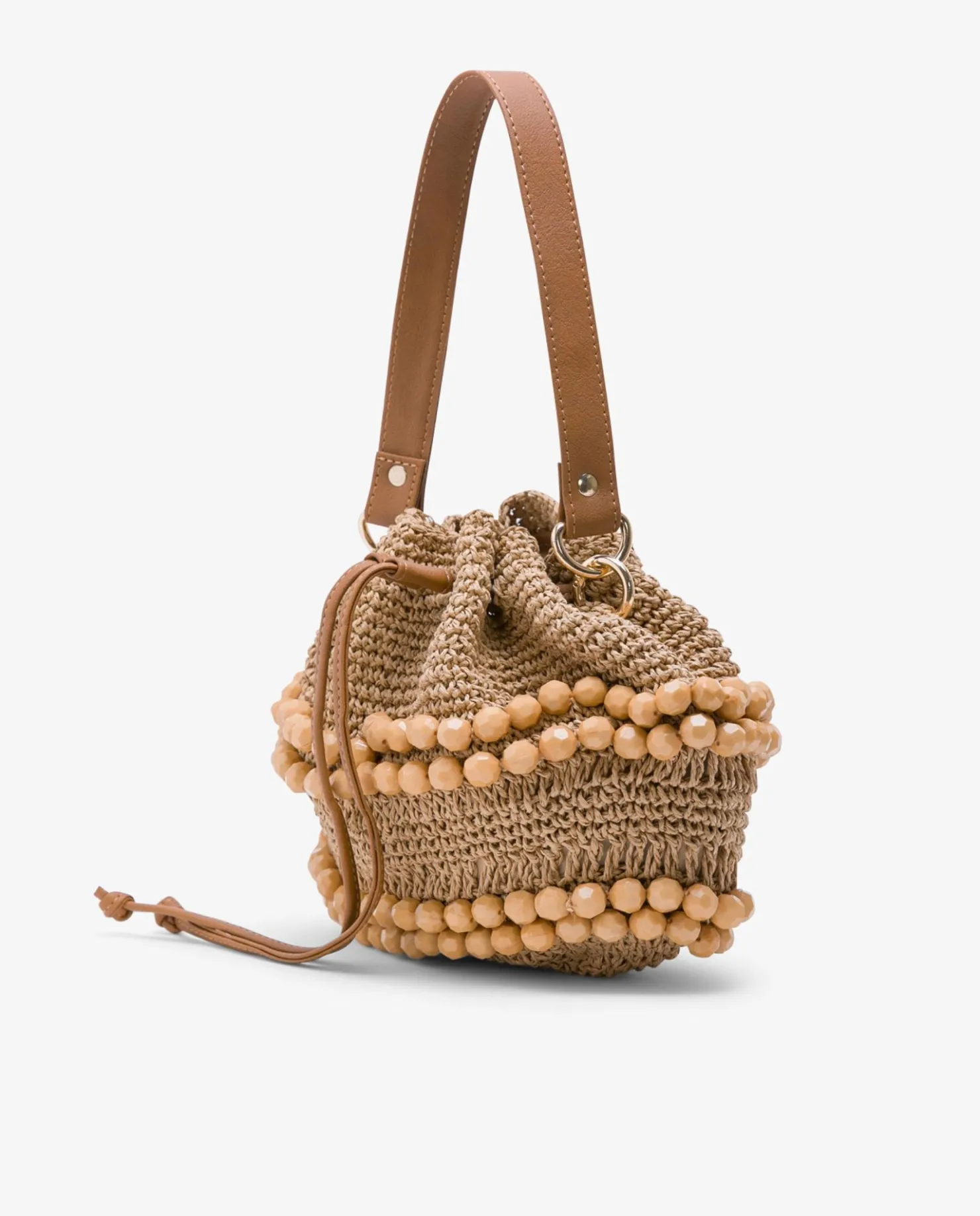 Sale Cuplé Bandolera Bolas Rafia Beig