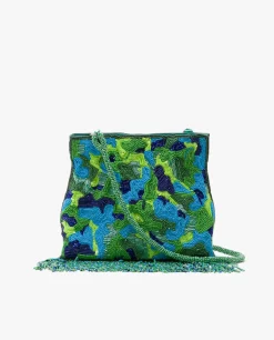 Discount Cuplé Bandolera Cuentas Leopardo Verde
