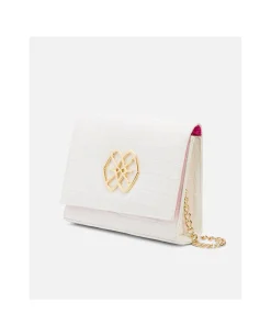 Discount Cuplé Bandolera Mini Logo Cuple Napa Coco Blanco