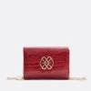 New Cuplé Bandolera Mini Logo Cuple Napa Coco Rojo