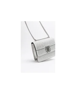 Clearance Cuplé Bandolera Strass Cristales Plata