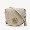 Sale Cuplé Bolso Bandolera Borlas Piel Trenzada Oro