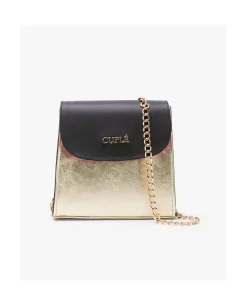 Discount Cuplé Bolso Cruzar Piel Oro
