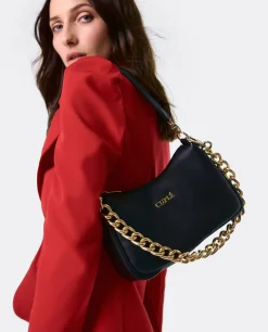 Clearance Cuplé Bolso Fatima Napa Negro