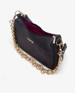 Clearance Cuplé Bolso Fatima Napa Negro