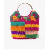 Hot Cuplé Bolso Flecos Cuentas Multicolor