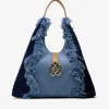 Outlet Cuplé Bolso Hobo Vaquero Marino
