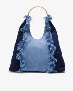 Outlet Cuplé Bolso Hobo Vaquero Marino