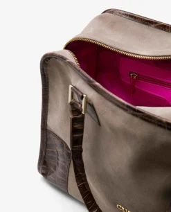 Best Cuplé Bolso Rectangular Serraje Gris