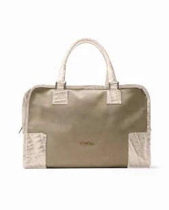 Online Cuplé Bolso Rectangular Serraje Beig