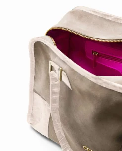 Online Cuplé Bolso Rectangular Serraje Beig