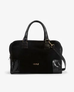 Outlet Cuplé Bolso Rectangular Serraje Negro