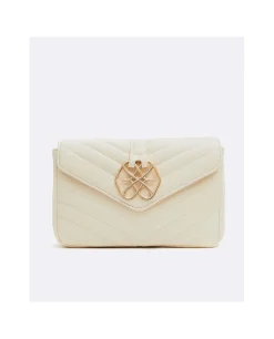Discount Cuplé Bolso Satchel Con Cadena Piek Tecnopiel Blanco