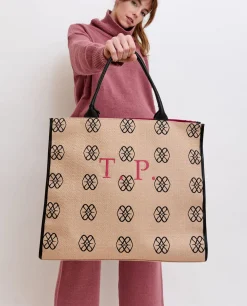 Sale Cuplé Bolso Shopper Personalizado Logos Rectos Tejido Es