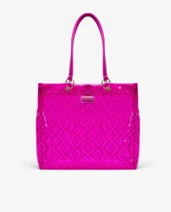 Best Cuplé Bolso Tote Vinilo Fucsia