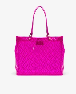 Best Cuplé Bolso Tote Vinilo Fucsia