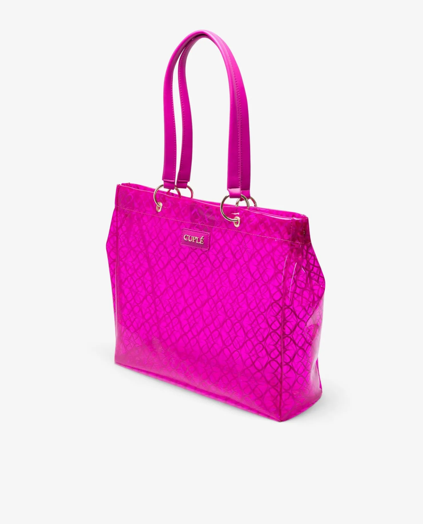 Best Cuplé Bolso Tote Vinilo Fucsia