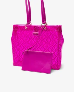 Best Cuplé Bolso Tote Vinilo Fucsia