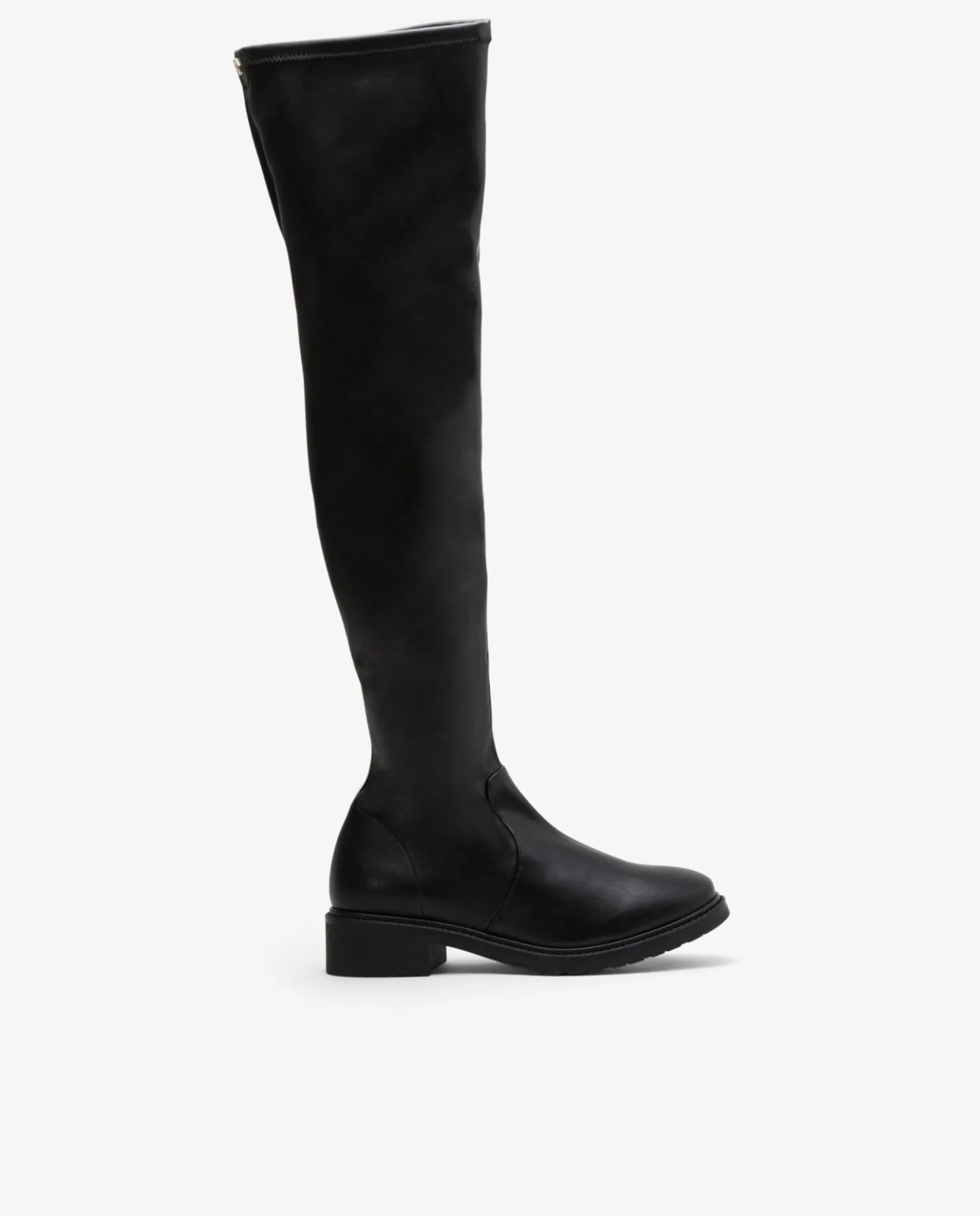 Sale Cuplé Bota Alta Tecnopiel Negro