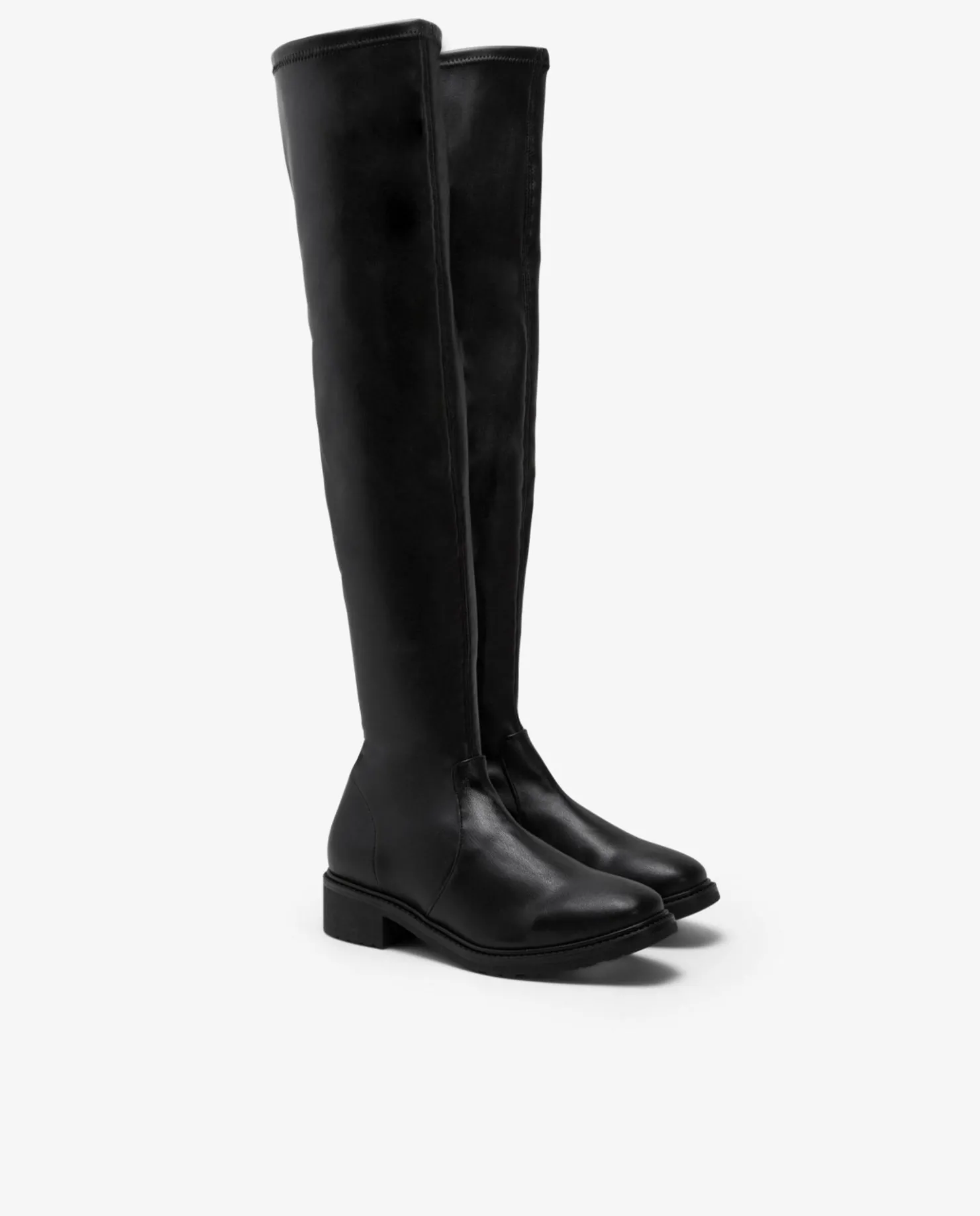 Sale Cuplé Bota Alta Tecnopiel Negro