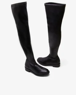 Sale Cuplé Bota Alta Tecnopiel Negro