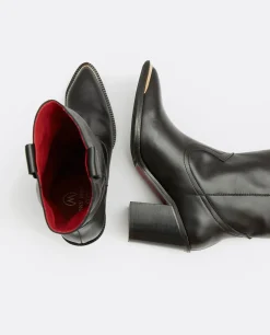 Online Cuplé Bota Cow Is Napa Negro