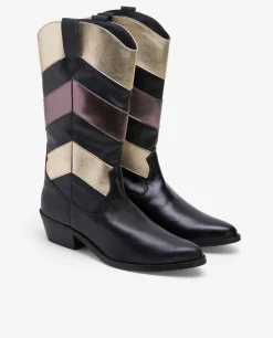 Sale Cuplé Bota Cow Multi Napa Negro