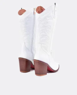 Discount Cuplé Bota Cow Napa Blanco