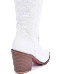Discount Cuplé Bota Cow Napa Blanco