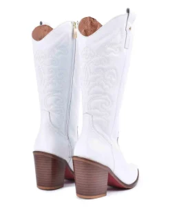 Discount Cuplé Bota Cow Napa Blanco