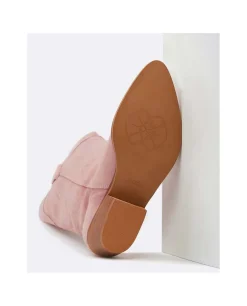 Hot Cuplé Bota Cowboy Tacón Bajo Serraje Antique