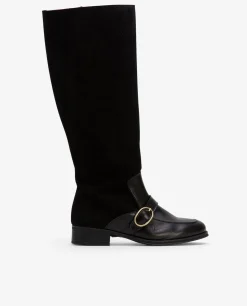Cuplé Bota Montar Serraje Negro