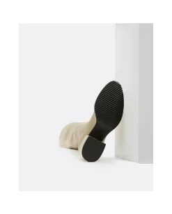 New Cuplé Bota Mosquetera Strech Napa Licra Camel