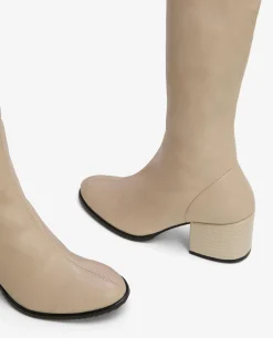 Best Cuplé Bota Mosquetera Strech Napa Licra Beig