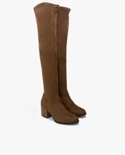 Clearance Cuplé Bota Mosquetera Strech Ultrasuede Strech Cuero