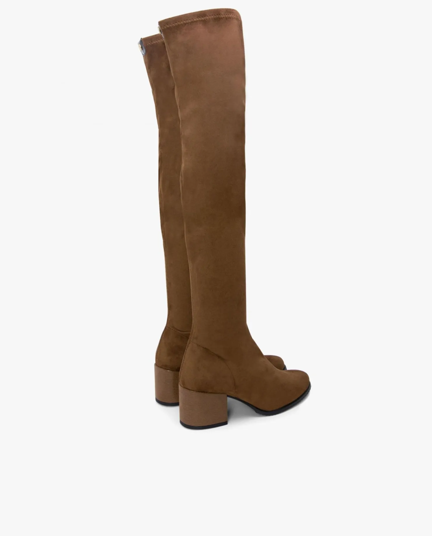 Clearance Cuplé Bota Mosquetera Strech Ultrasuede Strech Cuero