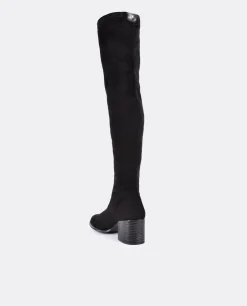 New Cuplé Bota Mosquetera Strech Ultrasuede Strech Negro