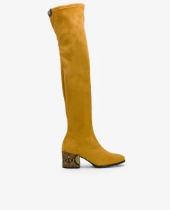 Online Cuplé Bota Mosquetera Strech Ultrasuede Strech Amarillo