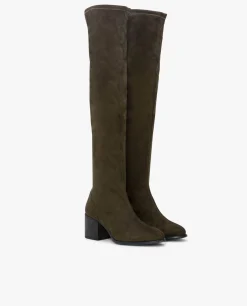 Online Cuplé Bota Mosquetera Suede Strech Comando