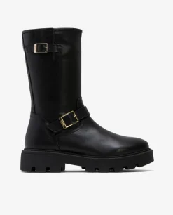 Best Cuplé Bota Motera Napa Negro
