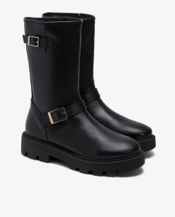 Best Cuplé Bota Motera Napa Negro