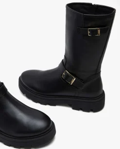 Best Cuplé Bota Motera Napa Negro