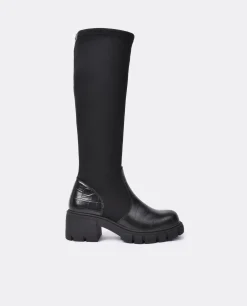 New Cuplé Bota Pala Y Talon Licra/Coco Negro