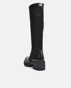 New Cuplé Bota Pala Y Talon Licra/Coco Negro